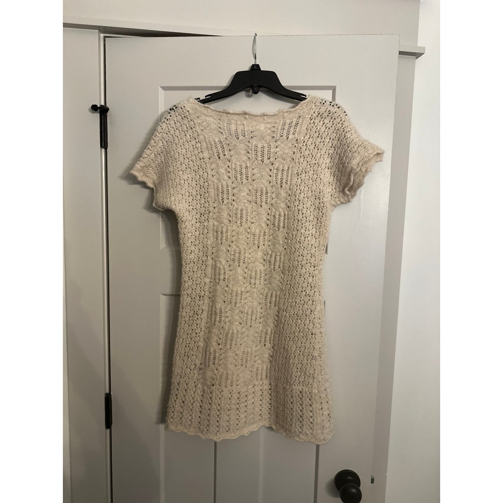 Sparrow Wool & Linen Dress size S Sweater Knit Dress Short Sleeve - Picture 4 of 7